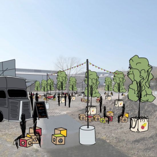 Luberzen, Zwischennutzung, farbig